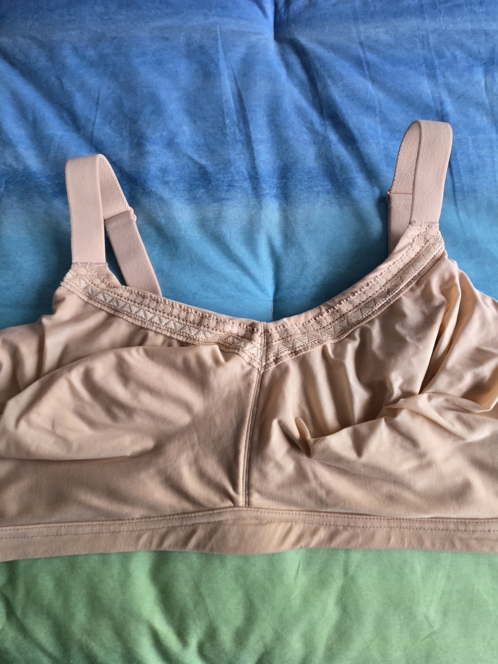 Wacoal Beige Soft Lined Wirefree Comfort Bra with Adjustable Straps